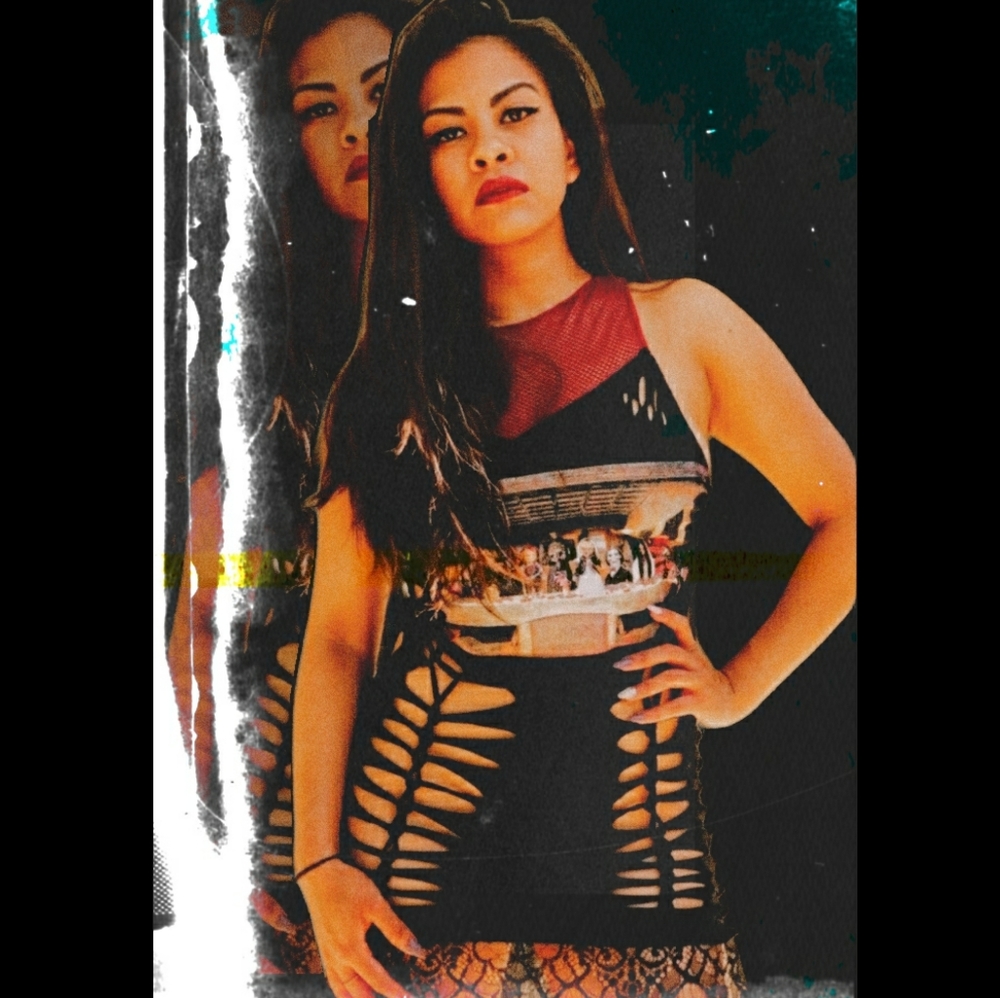 Horror Flicks Cut Tshirt Lace Dress